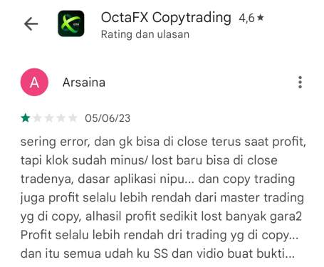 Kerugian Pengguna Meningkat, Aplikasi OctaFX Copytrade Disangka Nipu