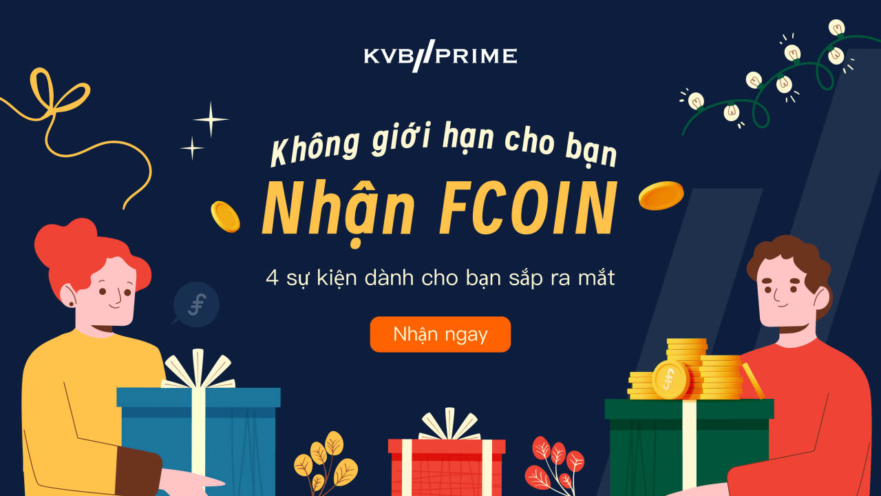 Nhận Thưởng FCOIN KHÔNG GIỚI HẠN Bằng Tài Khoản KVB PRIME