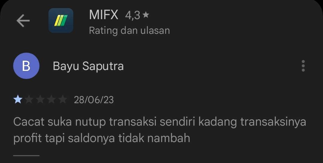 Pengguna Khawatir atas Ketidakberesan Aplikasi MIFX