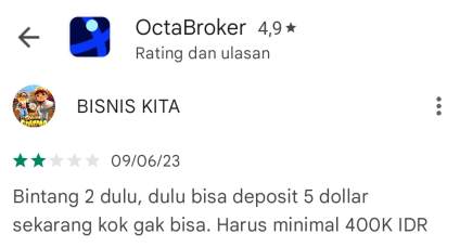 Deposit Minimal di Broker OctaFX Naik Drastis!