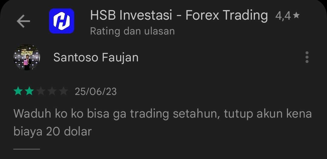Tutup Akun Trading di HSB Dikenakan Biaya?