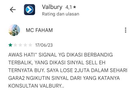 Loss 2 Juta dalam Sehari Akibat Signal dari Konsultan Valbury?