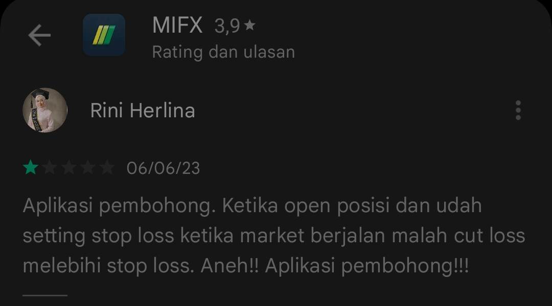 Broker MIFX Diduga Manipulasi Nilai Stop Loss, Menimbulkan Kerugian Pengguna!