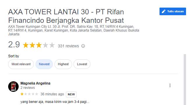 Staff Rifan Financindo Berjangka Mengganggu dengan Pesan WhatsApp di Jam 3-4 Pagi!