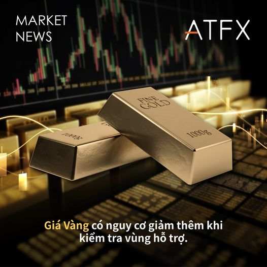 Giá Vàng có nguy cơ tiếp tục giảm khi tiếp cận mức hỗ trợ quan trọng - ATFX