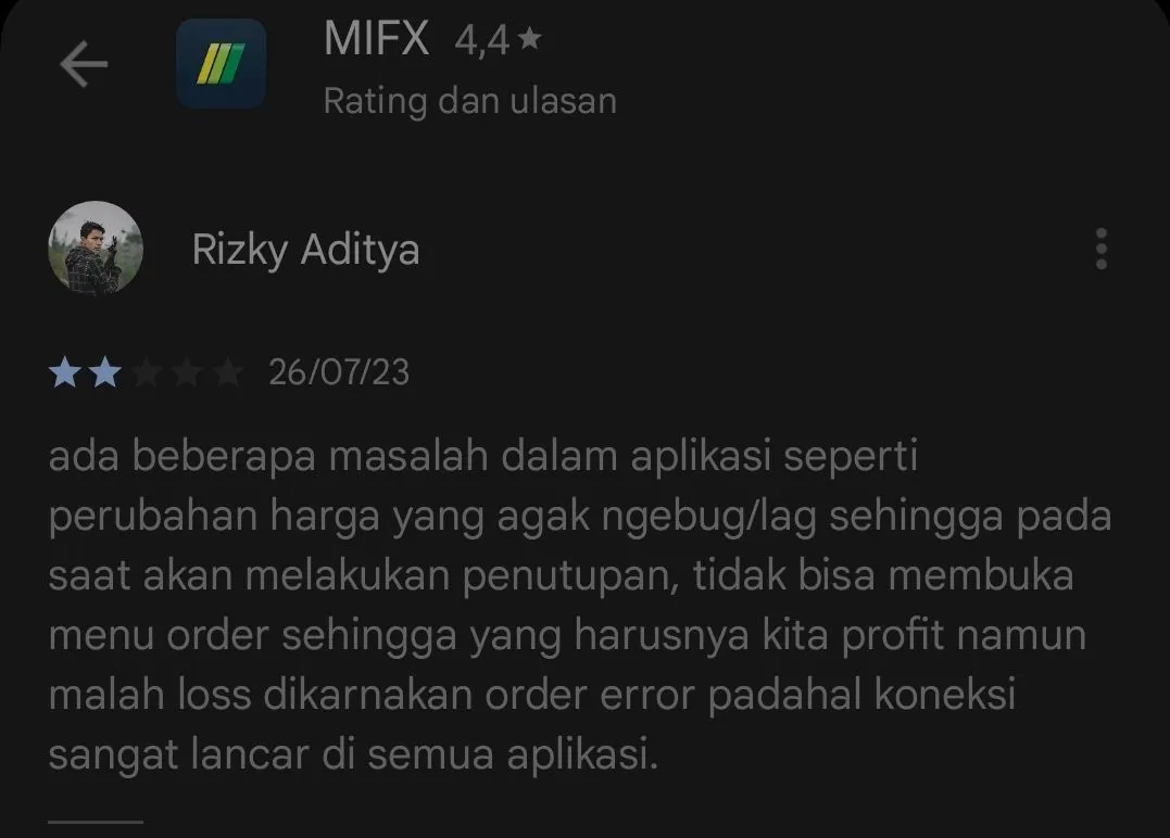 Platform MIFX Sering Bug!