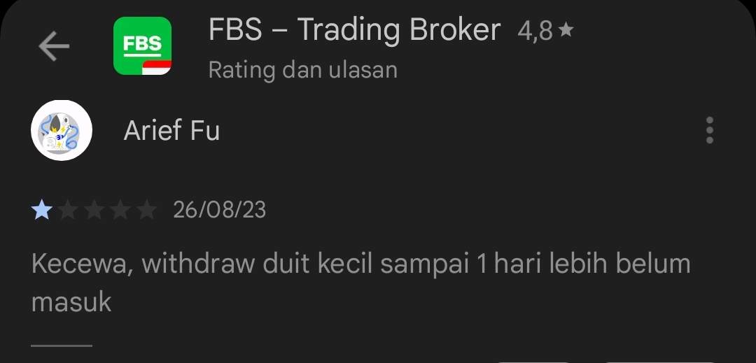 Pengguna Tidak Puas dengan Layanan FBS Satu Ini!