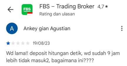 Broker FBS: Deposit Cepat, Namun WD Terkendala