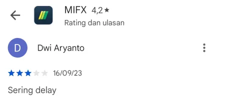 Transaksi Sering Delay di MIFX