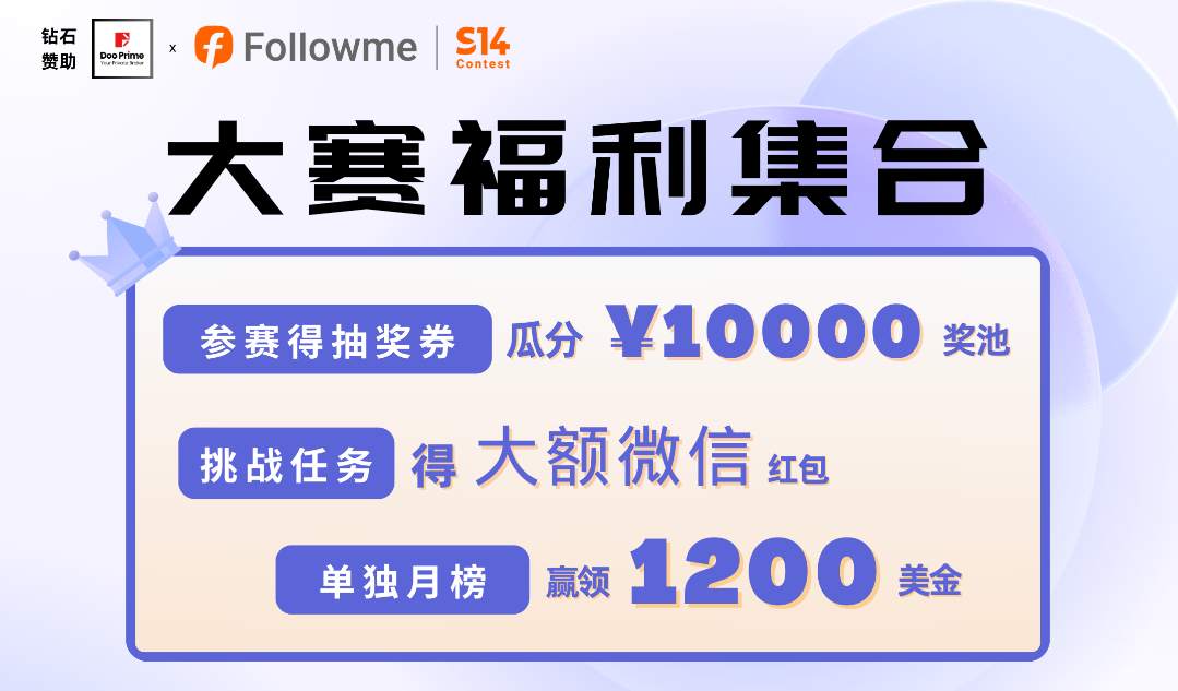 Doo Prime 用户大赛专属回馈，尽享福利盛宴