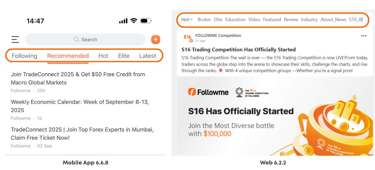 Followme Application Version 6.6.8 & Website Version 6.2.2 are Now Live!