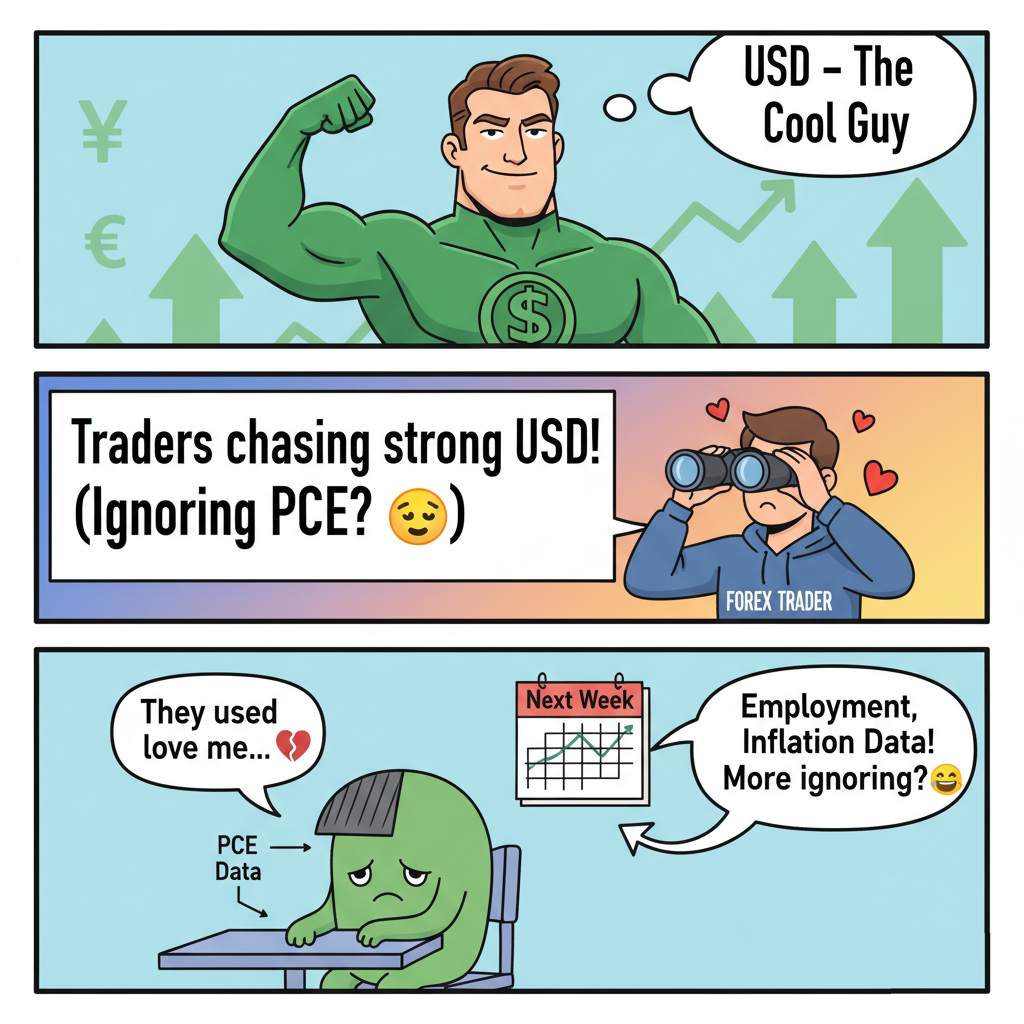 Traders Turn Away from PCE, Dollar Runs Wild