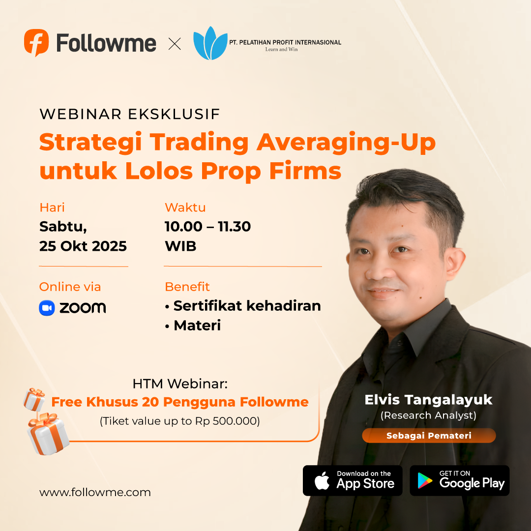 Webinar Eksklusif Followme x PPI: Strategi Trading Averaging-Up untuk Lolos Prop Firms