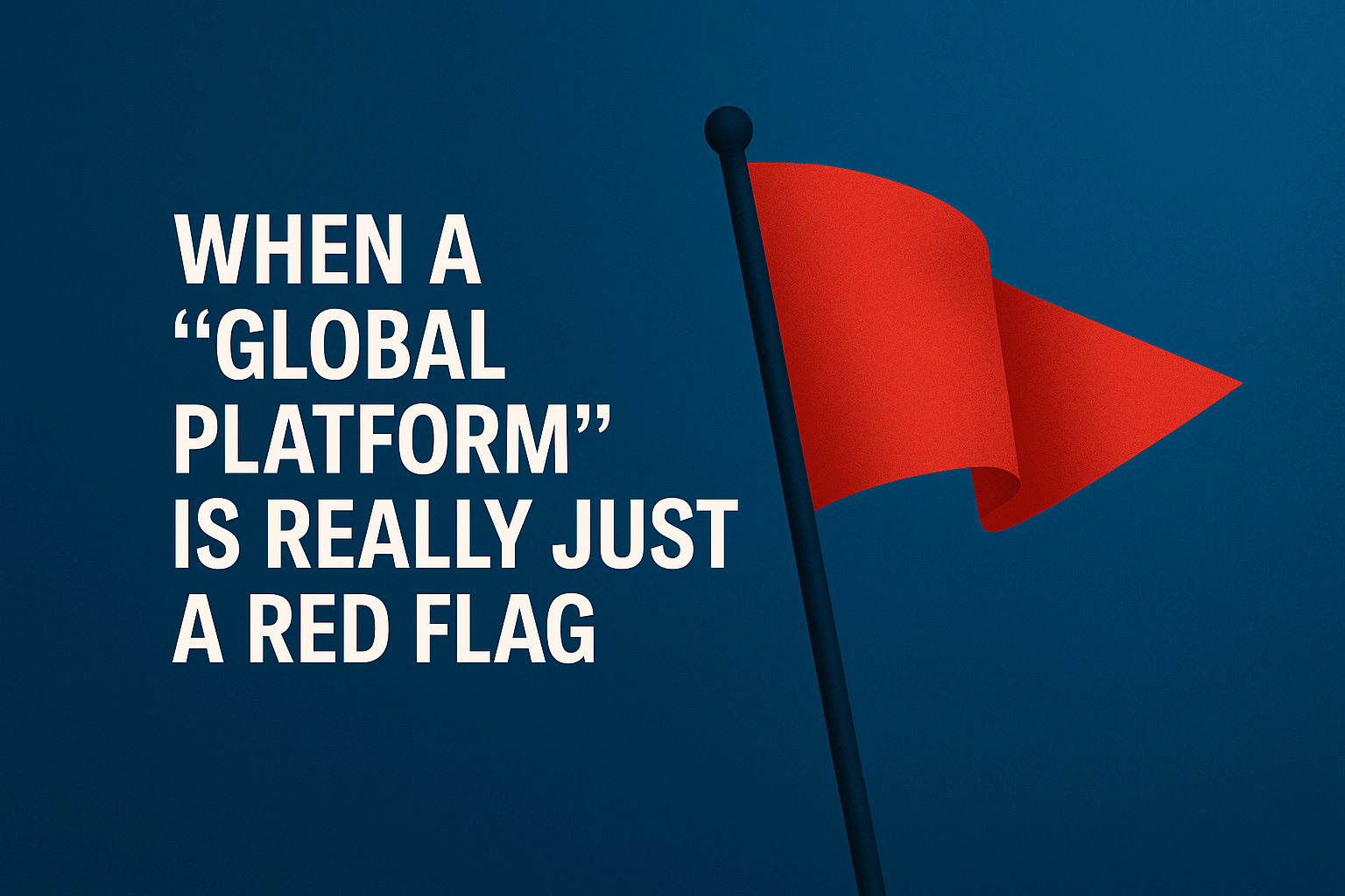 When a “Global Platform” Is Really Just a Red Flag