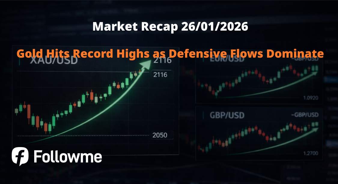 Gold Hits a New Record High as Defensive Flows Dominate