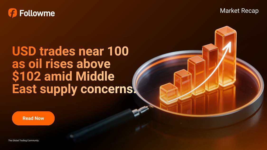 USD Consolidates Near 100 as Oil Prices Rise on Middle East Supply Risks