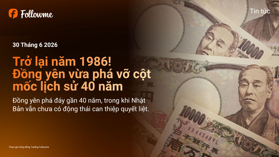 Trở lại năm 1986! Đồng yên vừa chạm mức thấp nhất trong gần 40 năm