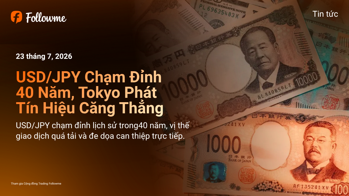 USD/JPY Chạm Đỉnh 40 Năm: Giới Chức Nhật Bản Dọa Can Thiệp