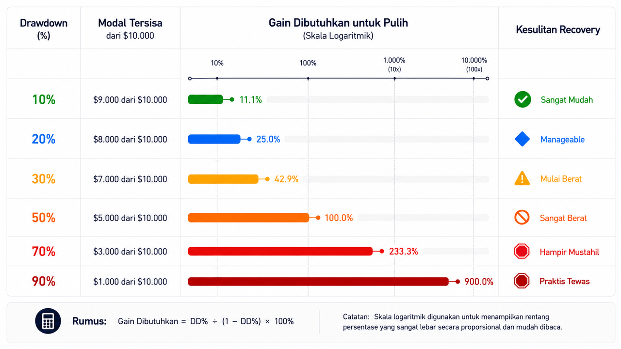 Apa Itu Drawdown? Cara Menghitung dan Mengelolanya agar Trading Tetap Aman