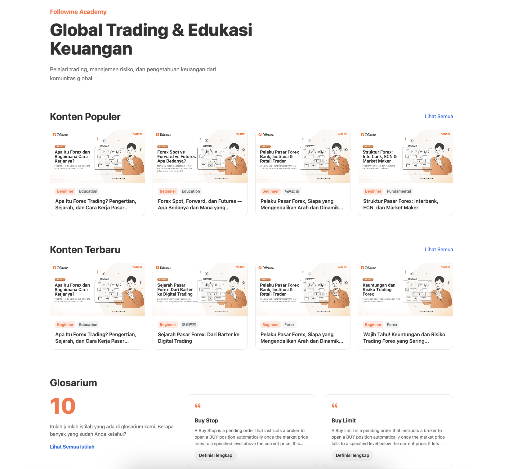 Fitur Baru Followme Academy: Pusat Belajar Trading Forex dan Edukasi Keuangan untuk Semua Level Trader