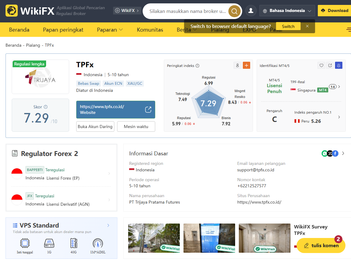 Review TPFx: Broker Berlisensi BAPPEBTI dengan Catatan Keluhan Penarikan Dana