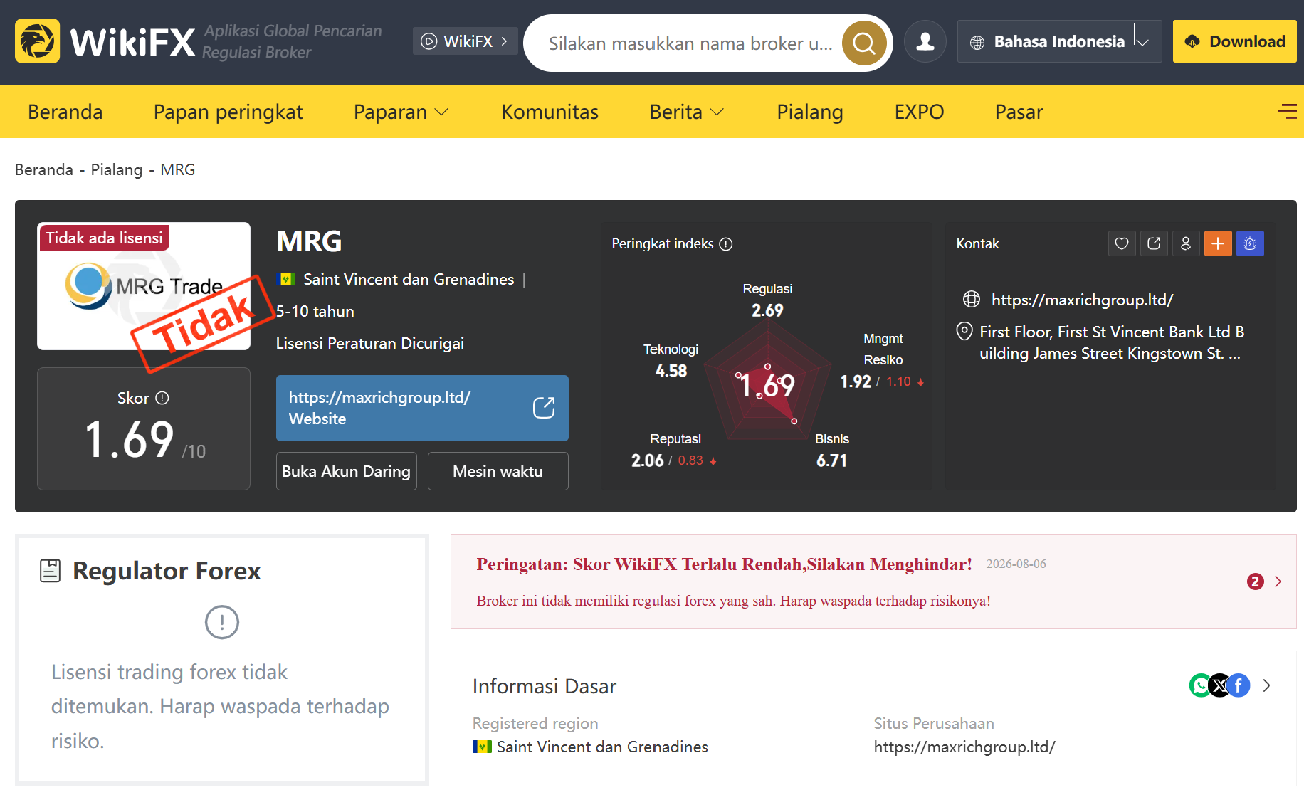 MRG (Maxrich Group Limited): Membedah Broker Tanpa Lisensi yang Masuk Daftar Hitam BAPPEBTI