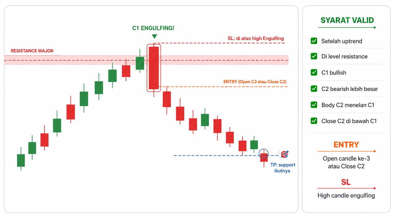 Pola Engulfing dalam Trading Forex: Pengertian, Contoh, dan Cara Menggunakannya