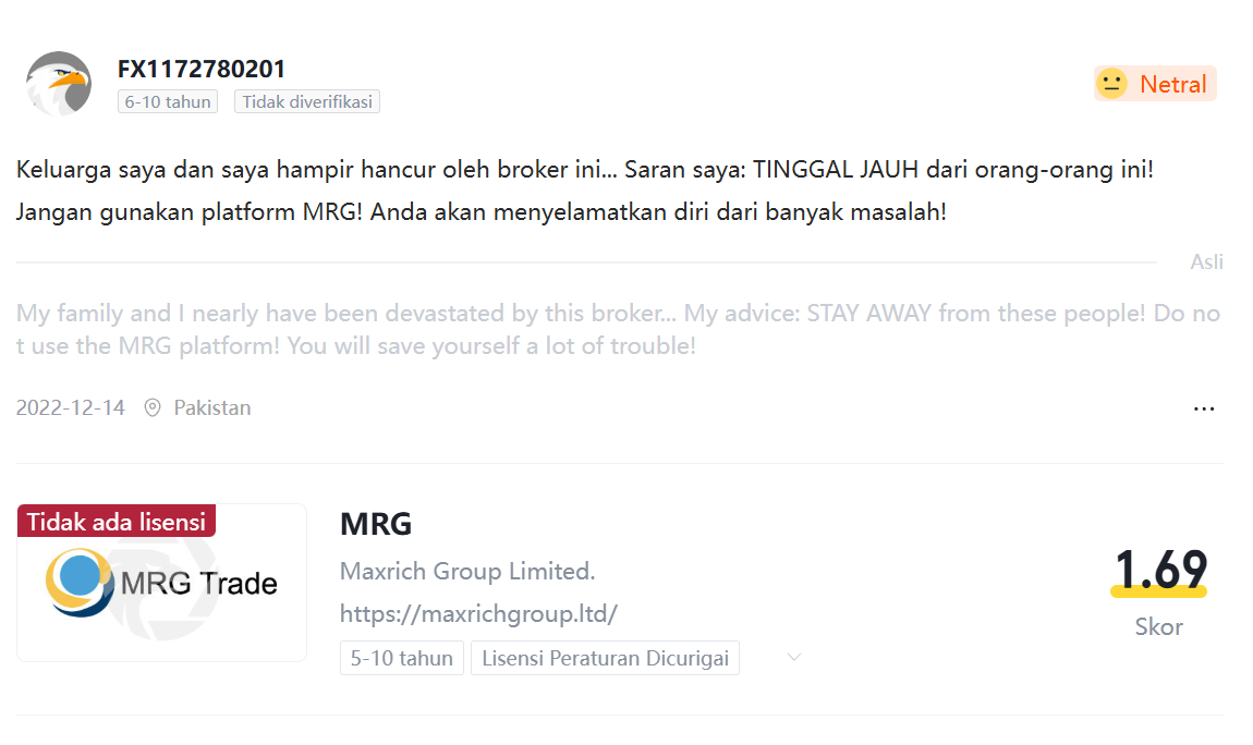 MRG (Maxrich Group Limited): Membedah Broker Tanpa Lisensi yang Masuk Daftar Hitam BAPPEBTI