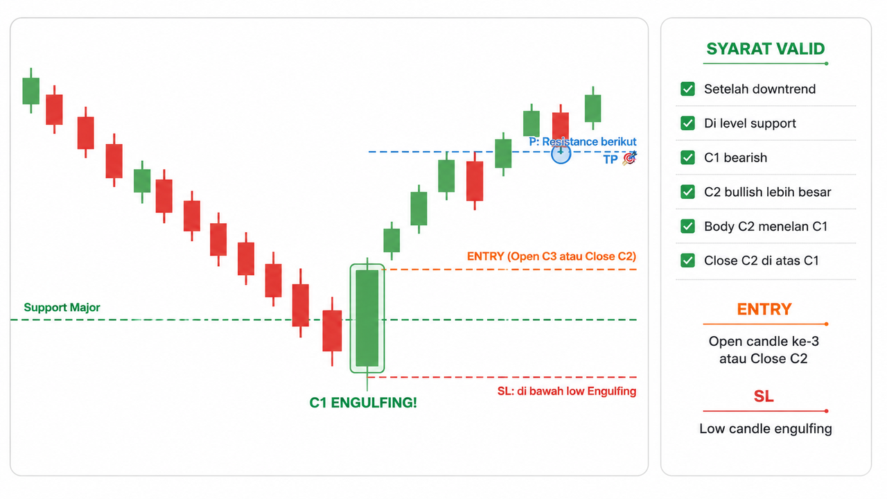 Pola Engulfing dalam Trading Forex: Pengertian, Contoh, dan Cara Menggunakannya