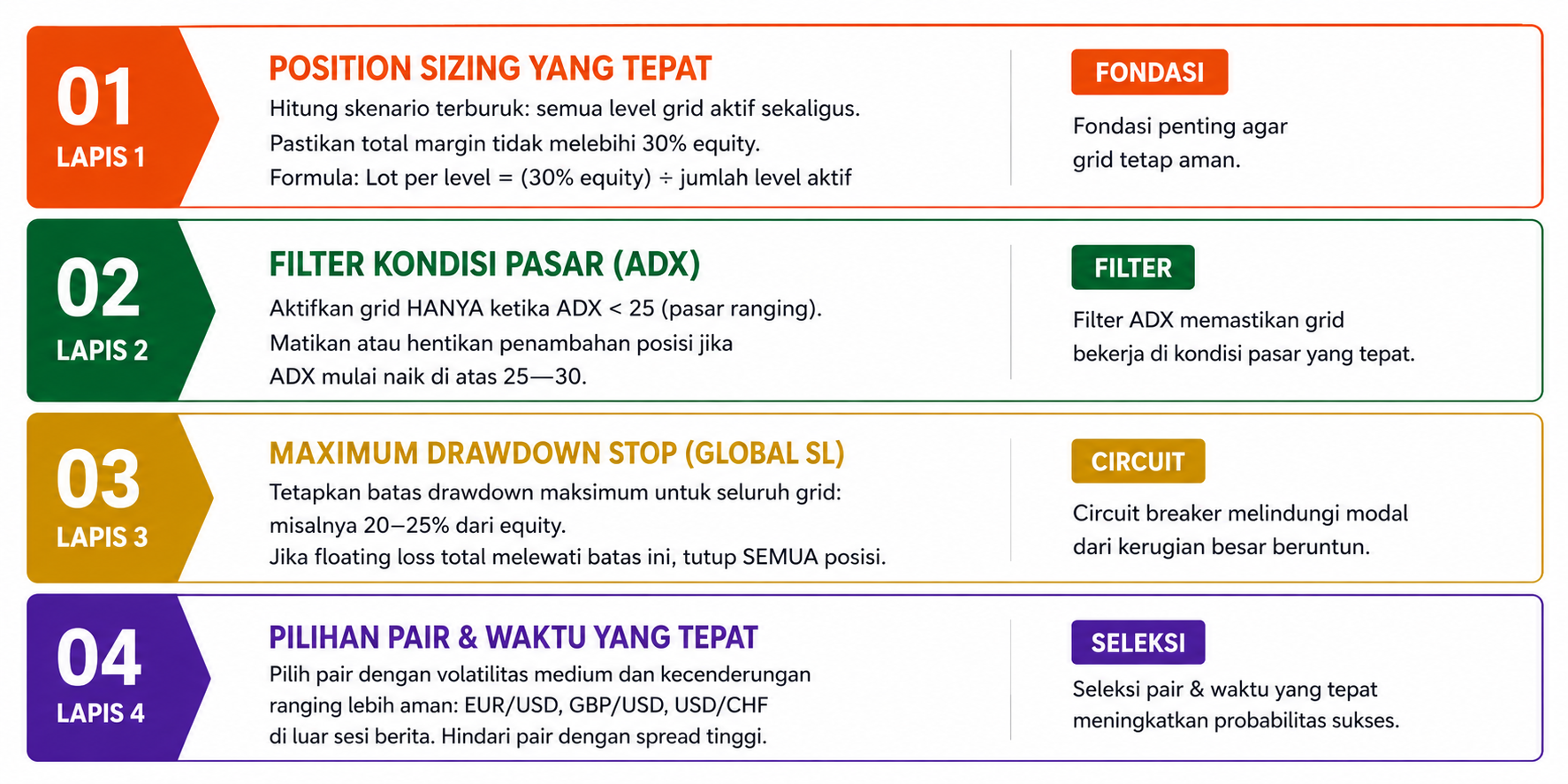 Cara Menggunakan Grid Trading di Forex dengan Manajemen Risiko yang Benar