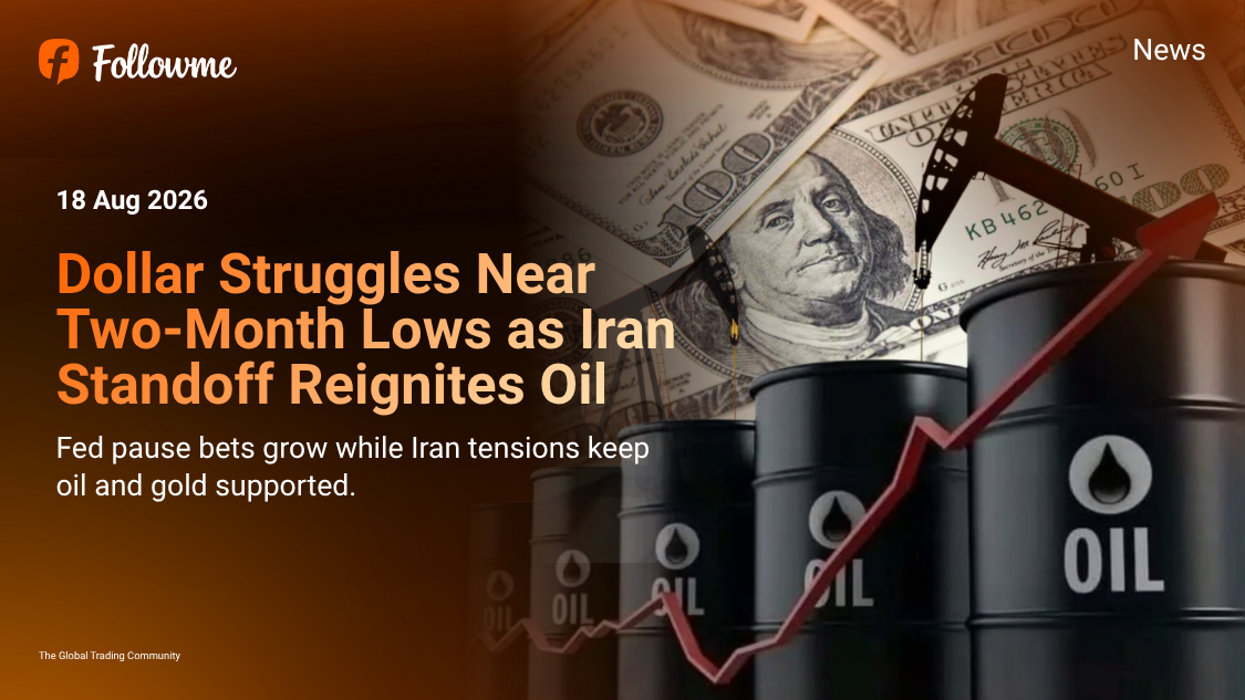 Dollar Struggles Near Two-Month Lows as Iran Standoff Reignites Oil