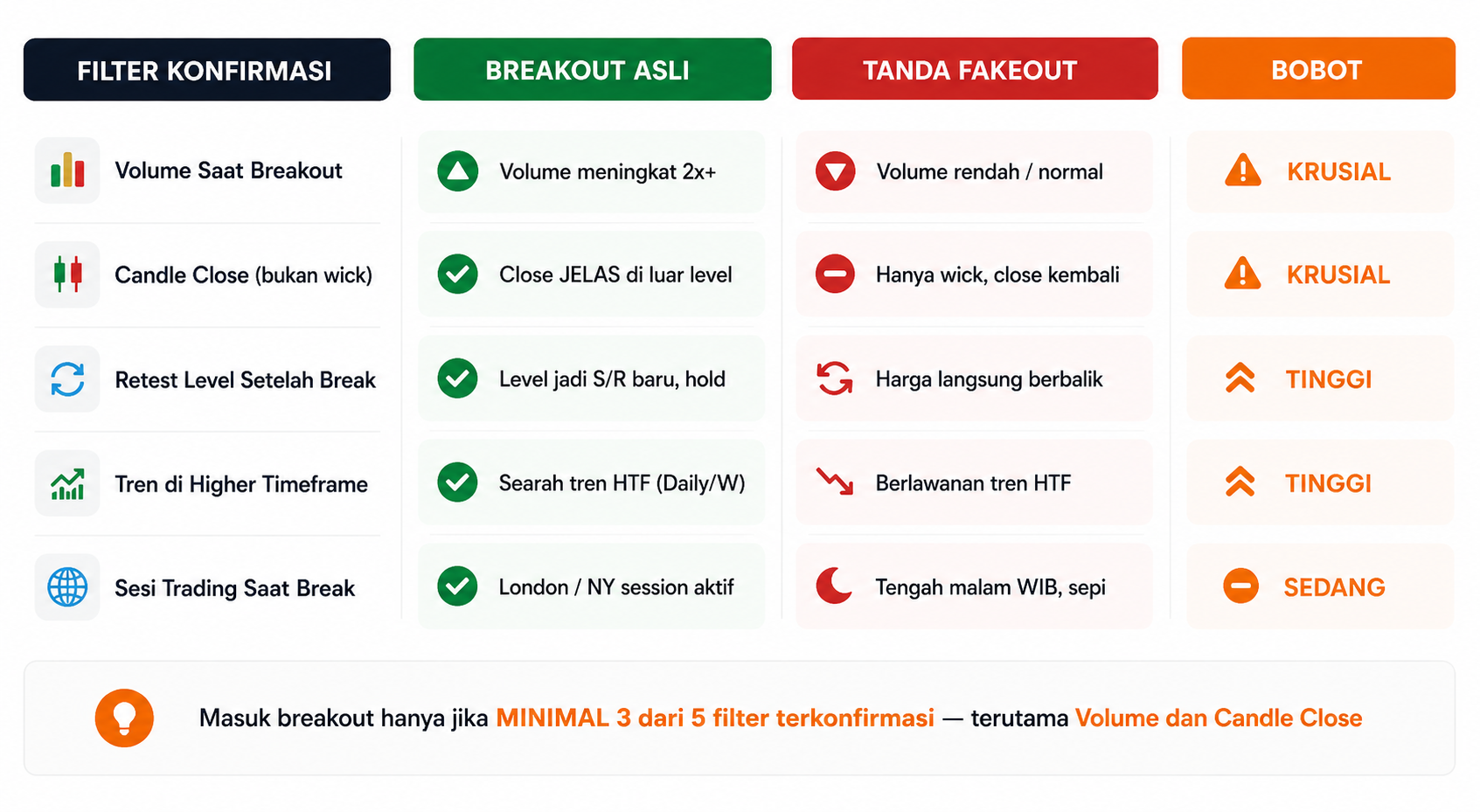Fakeout: Cara Mengenali Breakout Palsu dan Strategi Entry yang Tepat
