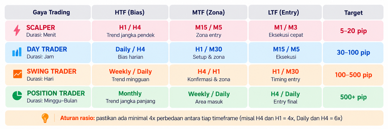 Mengenal Multi Timeframe Analysis dan Cara Menggunakannya dalam Trading