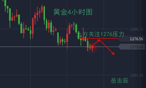 岳志辰：原油关注EIA有待破新高，黄金反弹1276