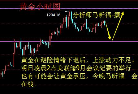 马昕福：10.11会议纪要凌晨开启，黄金晚间操作策略及行情解析