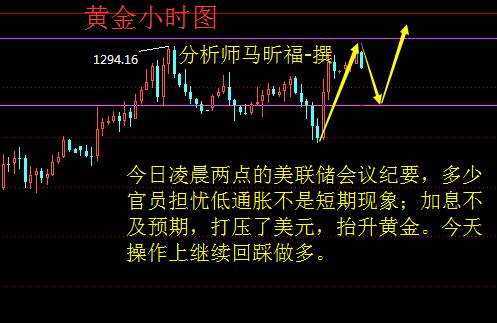 马昕福：10.12会议纪要利好黄金，日内黄金原油解析