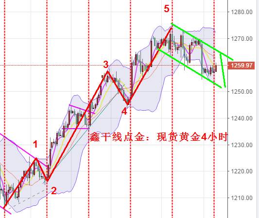 鑫干线点金：8.8早评原油49.3先空黄金反弹1266下方高