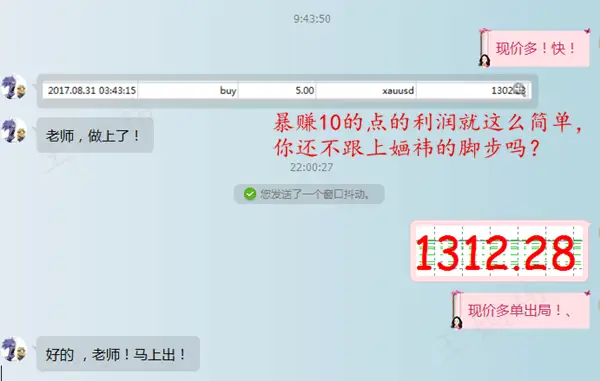王婳祎：9.1金九非农双双来袭，黄金多单继续获利，你呢？