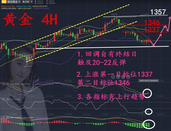 沈云伊：9.13把握行情，抓住盈利！黄金后市必涨，先看45没毛病！