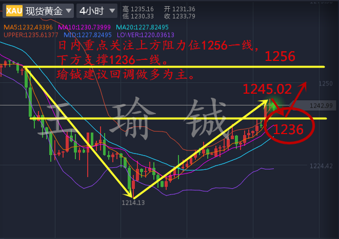 王瑜铖5.17黄金震荡反弹反复来回,黄金多头一触即发附解套