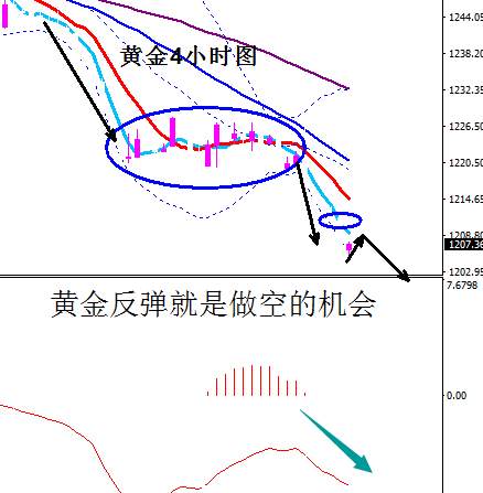 蒋妍琋：黄金1208附近继续空 原油44.4附近同样可空