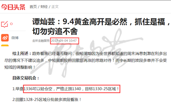 谭灿芸：9.5黄金缺口回补成必然？交易回调就是多