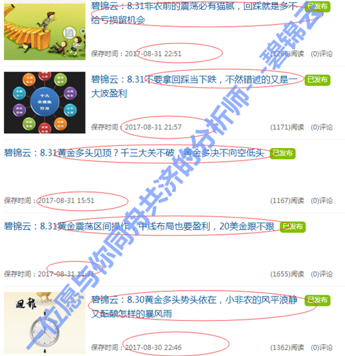碧锦云：9.1多单不跟偏偏走反路，非农数据一出，多单50美金成功获利