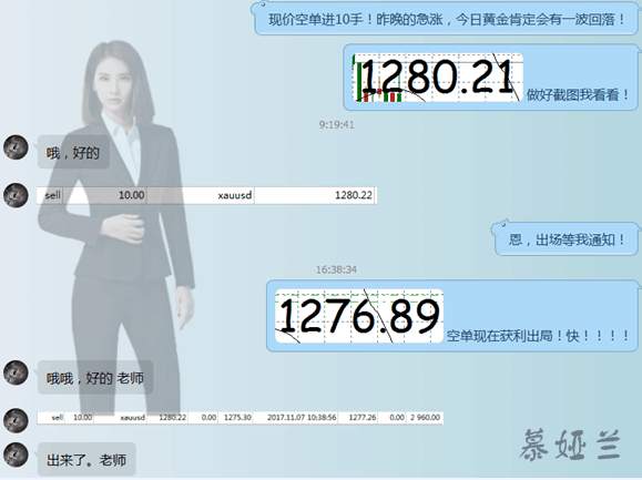 慕娅兰：11.9黄金日赚10W有何难，黄金将强势破90