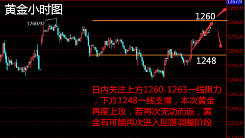 左银恩:4.4黄金1260不破回调,原油继续看多。