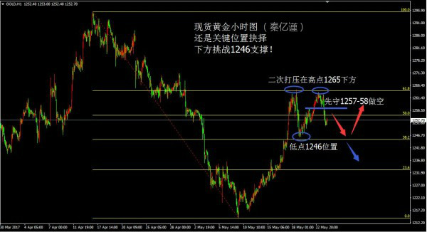 秦亿谨:5.24多重利好齐聚,黄金为何不涨反跌?