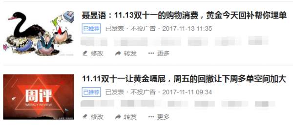 聂昱语：11.14黄金还是诱空助多头盈利，今天看企稳后上涨