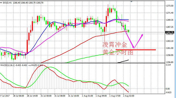 凌霄冲金：8.2黄金高位滞涨关注1260支撑，原油49.2空