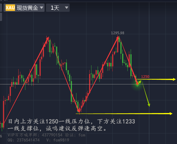 烽诚鸣:6.21黄金多头鱼跃龙门,原油依旧反弹空