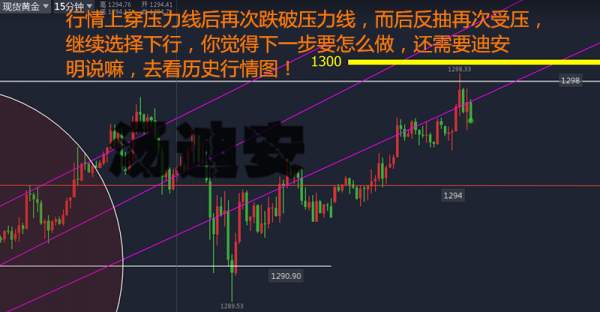 汤迪安:10.13神奇太极一线轻松玩转黄金一天行情，晚间意外暴涨再多挣它一个涨停